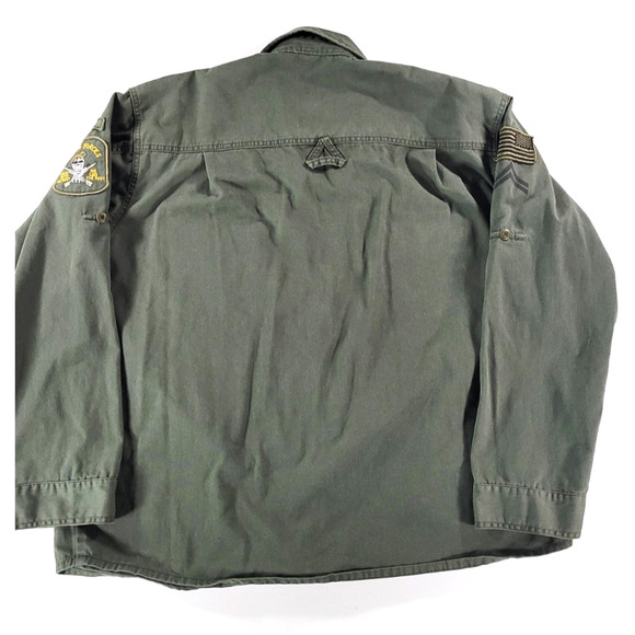 Vintage Rothco Patched Special Forces US Army Military Jacket Shirt Men's XL - Picture 2 of 11